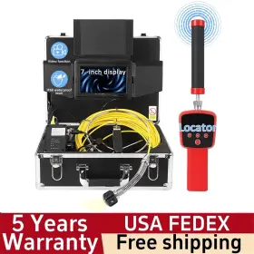 Wp70ftr Acekool 100ft Sewer Camera Self Leveling 1080p Hd Drain Snake With 7ftft Ips Monitor