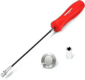 942072 Alltrade Powerbuilt Magnetic Oil Drain Plug Remover Tool Flexible Shaft For Easy Reach