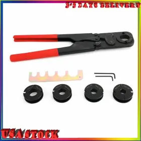 I040-a002 Amotopart 3/8 Inch 1/2 5/8 3/4 1 5in1 Pex Crimper Kit Copper Ring Crimping Plumbing