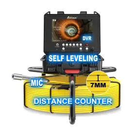 Anysun-5860-7c Anysun Self Leveling Sewer Camera With Distance Counter 7mm Thicker Cable 1