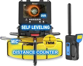 Anysun-5860-8r-7c Anysun Sewer Camera With Locator 165ft Self-leveling Pipe Cam 9ftft Monitor