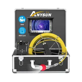 Aukfa-7d1-3-sewercamera Anysun Sewer Camera 100ft Plumbing Drain With Dvr 30m Cable Industrial Endosc