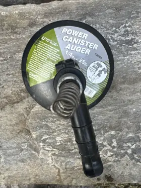 7750525 Aqua Plumb New 25ft Manual/power Canister 1/4 Inch Auger