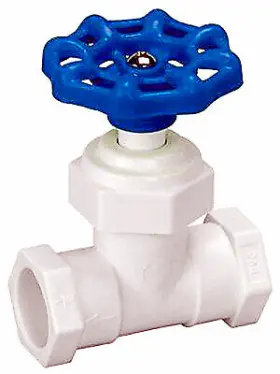 105-403 B&k Llc Pvc Solvent Weld Stop Valve Schedule 40 1/2- Inch -105-403