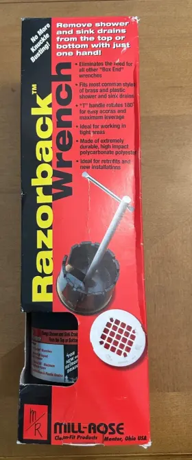 73055 Blue Monster Razorback Wrench - Drain