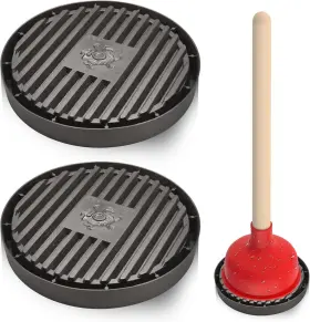 Ma1107 Brand Canipha 2pcs Plunger Mat Toilet Holder Drip Tray Catches Drips Wicks