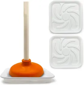 Gq026-wht-2p Brand Vansun Plunger Tray 2pcs White Home Kitchen&home Bathroom -