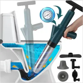 Shbg01 Brand Vertdens Toilet Plunger Air Drain Blaster High Pressure Green