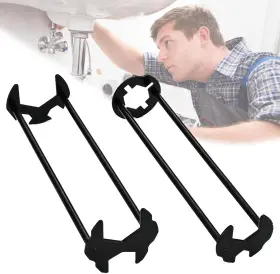 0058 Branded Multifunctional Basin Wrench Carbon Steel Faucet Tool For Sink And Tight Spaces