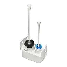 11424000 Branded Good Grips Toilet Brush And Plunger Set White