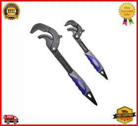 Branded 313032553537 2pcs Multipurpose Self Adjusting Wrenches Sets - Multi-pipe Vise Micro 5 Wrenche