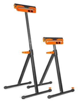 4289-2 Branded Adjustable Roller Stands With 250 Lbs. Capacity Stand 2-pack Red