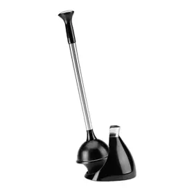 Bt1086 Branded Toilet Plunger And Caddy Stainless Only Black