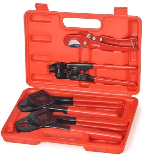 Iws-1807cn Branded Pex Crimping Tool Kit 1/2 Inch And 3/4 With Cutter Ring Removal Astm F1807