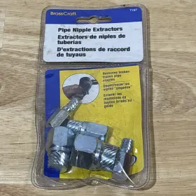 T167 Brasscraft Pipe Nipple Extractor Removal Tool Set 1/8 Inch 1/4 3/8 1/2 3/4