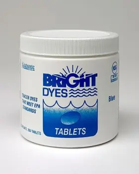101105 Bright Dyes Non-fluorescent Water And Sewer Leak Tracer Dye Flt Blue 200 5/8 Inch Tablets