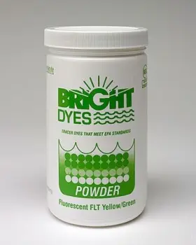 105001 Bright Dyes Fluorescent Water And Sewer Leak Tracer Dye Flt Yellow/green 1 Lb. Jar Powder