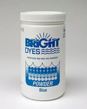 105005 Bright Dyes Non-fluorescent Water And Sewer Leak Tracer Dye Flt Blue 1 Lb. Jar Powder