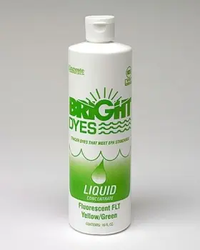 106001-01p Bright Dyes Fluorescent Water And Sewer Leak Tracer Dye Flt Yellow/green 16oz Liquid