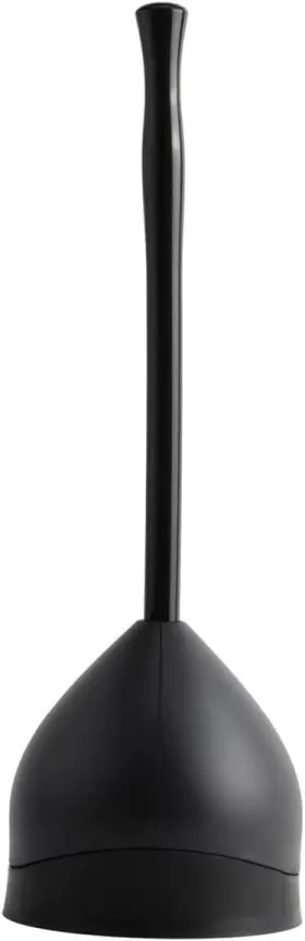 8500102 Casabella Plunger With Hideaway Caddy - Toilet And Combo Black