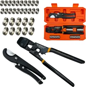 Chen Hao 313056750738 Pex Pipe Clamp Cinch Tool Kit Crimping Crimper For Stainless Steel With Case