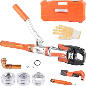 China Jgs-1950d Propress Crimping Tool Kit Includes 1/2 3/4 1 Inch Jaws And Stainless Steel Pipe