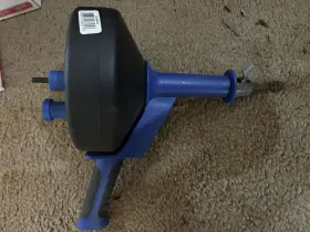 2412-821 Cobra 25ft Power Pistol-grip Drum Augur Blue Hand Held Sink Tube Shower