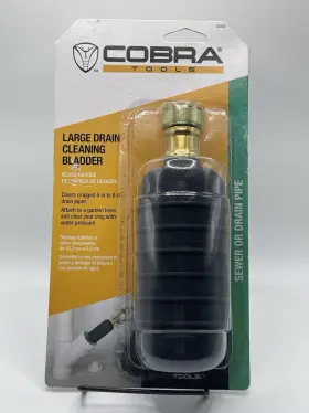 00333 Cobra Tools Large Drain Cleaning Bladder New Sealed Package
