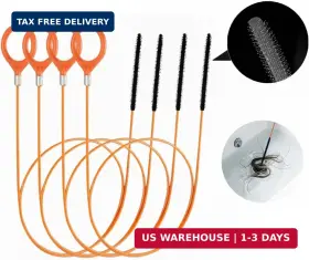 Stq4 Cuzlarmul 35 Inch Drain Snake Hair Clog Remover Tool Long Flexible Anti-break Steel Plumb