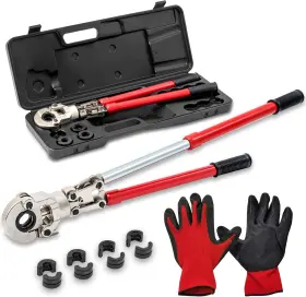 Iws-1632af01 Cxrcy Copper Press Tool Kit With 4 Quick Change Jaws For 1/2 Inch 3/4 1 5/8 Pipes
