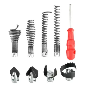 Cct-8 Dewal Accs 9-piece Drain Cleaning Attachment For Heavy-duty Cables Professional-gra