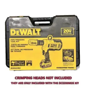Dce200m2 Dewalt 20v Max Cordless Press Tool Kit Heads Not Included