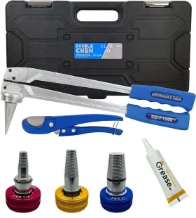 F1960 Double Chen 049500665548 1/2 3/4 1-inch Pex Expansion Tool Propex Expander Kit Meets Astm For Pe