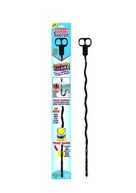 71237-7665 Drain Snake Roto Rooter Hair Clog Remover Flexible Plastic Hand Tool Sink Sho