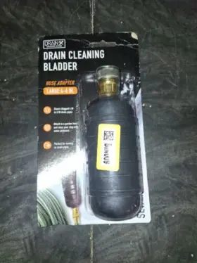 56985 Drainx Drain Cleaning Bladder Hose Adapter Large 4-6 Sewer Unclog Pipe Water
