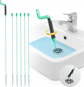 Drsnake007 Drsnake 445023419409 Drain Clog Remover Tool 30 Inch Anti-break Steel Sink Snake Hair Cleaner