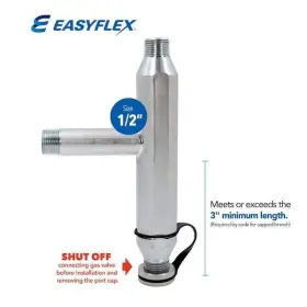 Efg-tp-012 Easyflex Max Trap 1/2 Inch Gas Connection Sediment Drip Leg