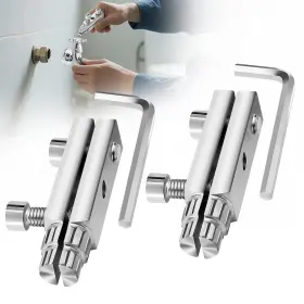 Eeekitonline 655887832062 2x Adjustable Broken Pipe Extractor Tool 13 18mm For 1/2 Inch 3/4 Faucet Angle Valve