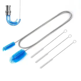 Hy001 Eidsefe Flexible Drain Brush 75 Inch Long Straw Cleaner And 3 Pcs Of 8