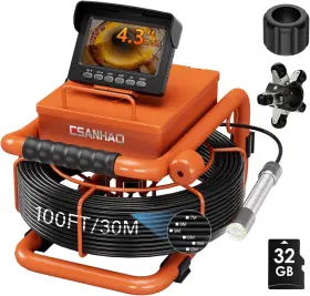 Esanhao 313026447439 Sewer Camera 100ft/30m Borescopes Plumbing Snake Pipe Inspection Dvr And Au