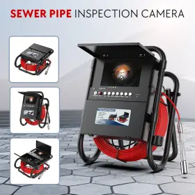 F7drc23-30m Esanhao 30m Pipe Inspection Camera 23mm Endoscope Probe 7 Inch Monitor Sewer Drain