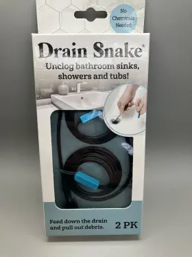 Evriholder 714415538576 Heavy Duty Drain Snake Unclog Bathroom Sinks Showers And Tubs 2 Pack