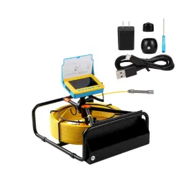 9604b Fdgsab Sewer Camera 4.3 Inch Pipe Drain Inspection With Dvr Function And Snake Cab