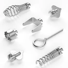 80008913 Feiton Drain Cleaner Combination Cutter Head Set 16mm Spring Automatic Lock Inch