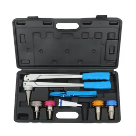 In5998941al Findmall Precision Manual Pex Pipe Expander Tool Kit With 3/8 Inch 1/2 3/4 1 Expansion Heads