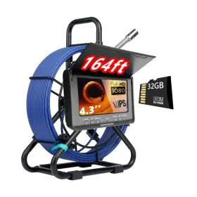 Dvr-32gb Fishpro Nkj-01 Sewer Camera Hd1080p With 0.67in Plumbing Drain No Need Lea