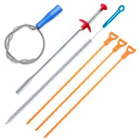 Fommen410382013 Fommen 6 Pack Clog Remover Drain Relief Auger Cleaner Tool Sink And Snake Over