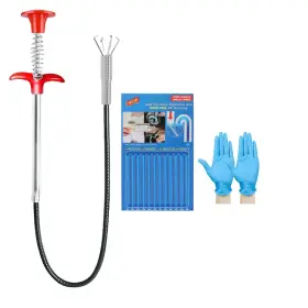 Xsdgg-t16 Gchee Drain Clog Remover 1 Pack Strips Cleaner And Cleaning Glove Sink Snake H