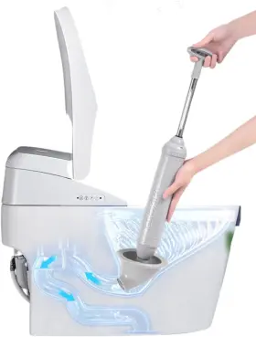 Giyo01 Giyoxima Toilet Plunger Powerful High Pressure Thrust Gray