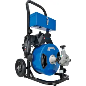 545698 Global Industrial Autofeed Drain Cleaner Machine For 2-4 Inch Pipe 220 Rpm 75ft Cable